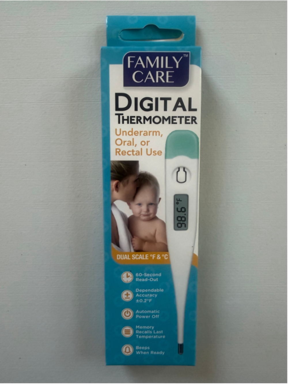 Lot of 25-Family Care Digital Thermometers Underarm, Oral or Rectal Use - Picture 2 of 4